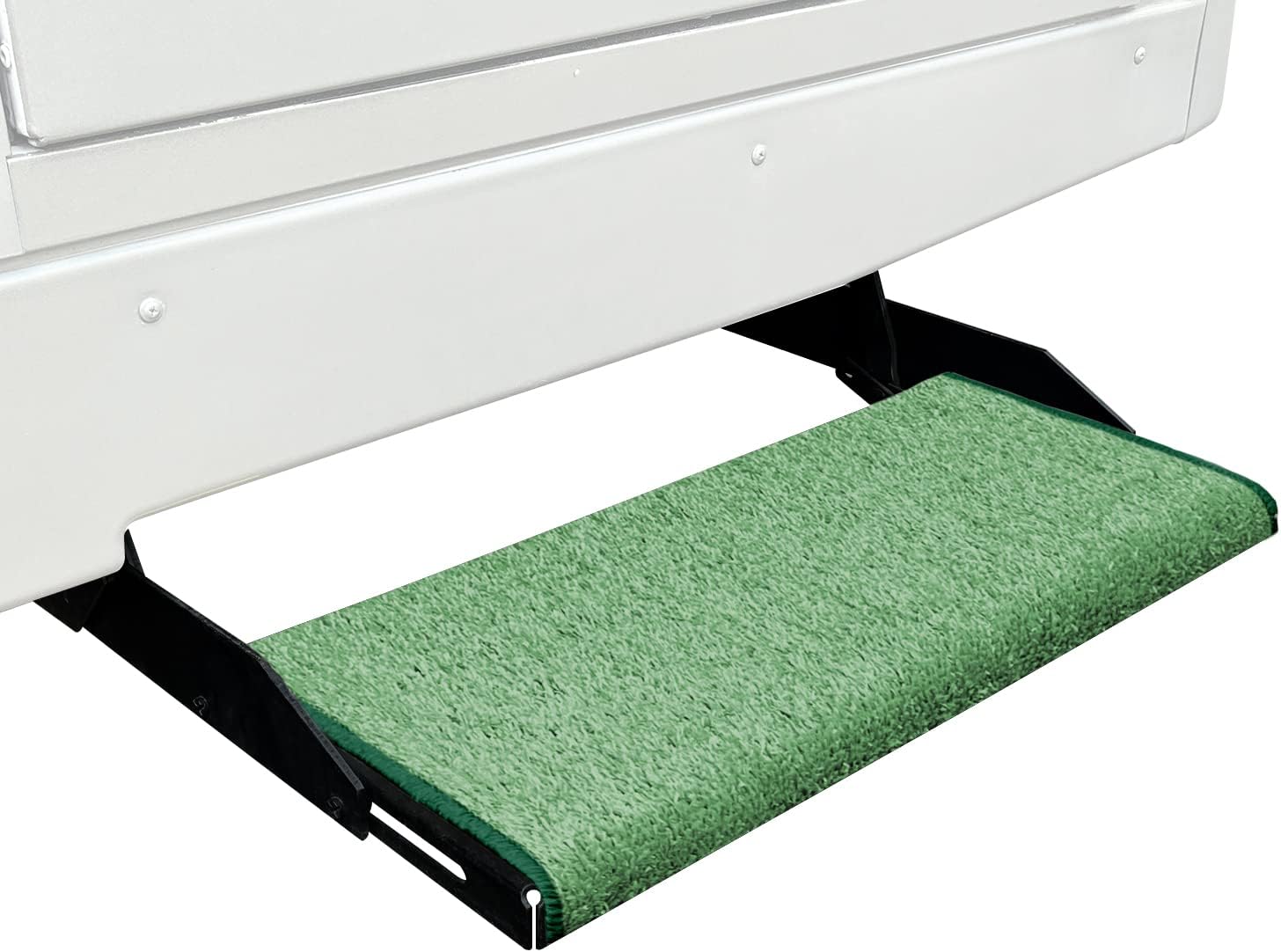 Prest-O-Fit 2-0058 Jumbo Wraparound + Plus RV Step Rug Green 23 In. Wide