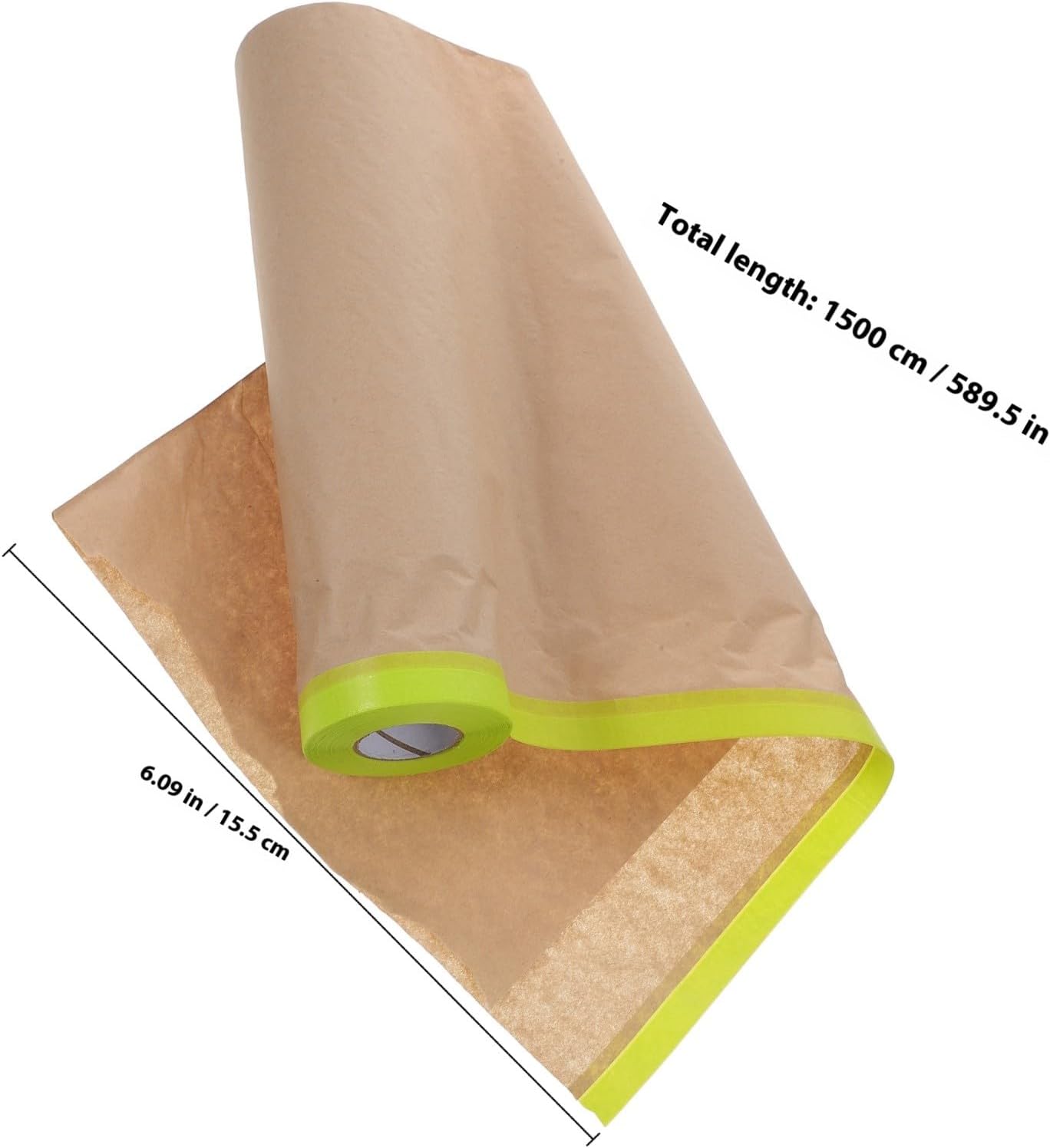 3 Rolls 6" X 50 Automotive Painting Masking Film Semi- Protective Paper Roll for Car and Motorcycle Spray Painting, Design Transfer, and Stencil Cutting