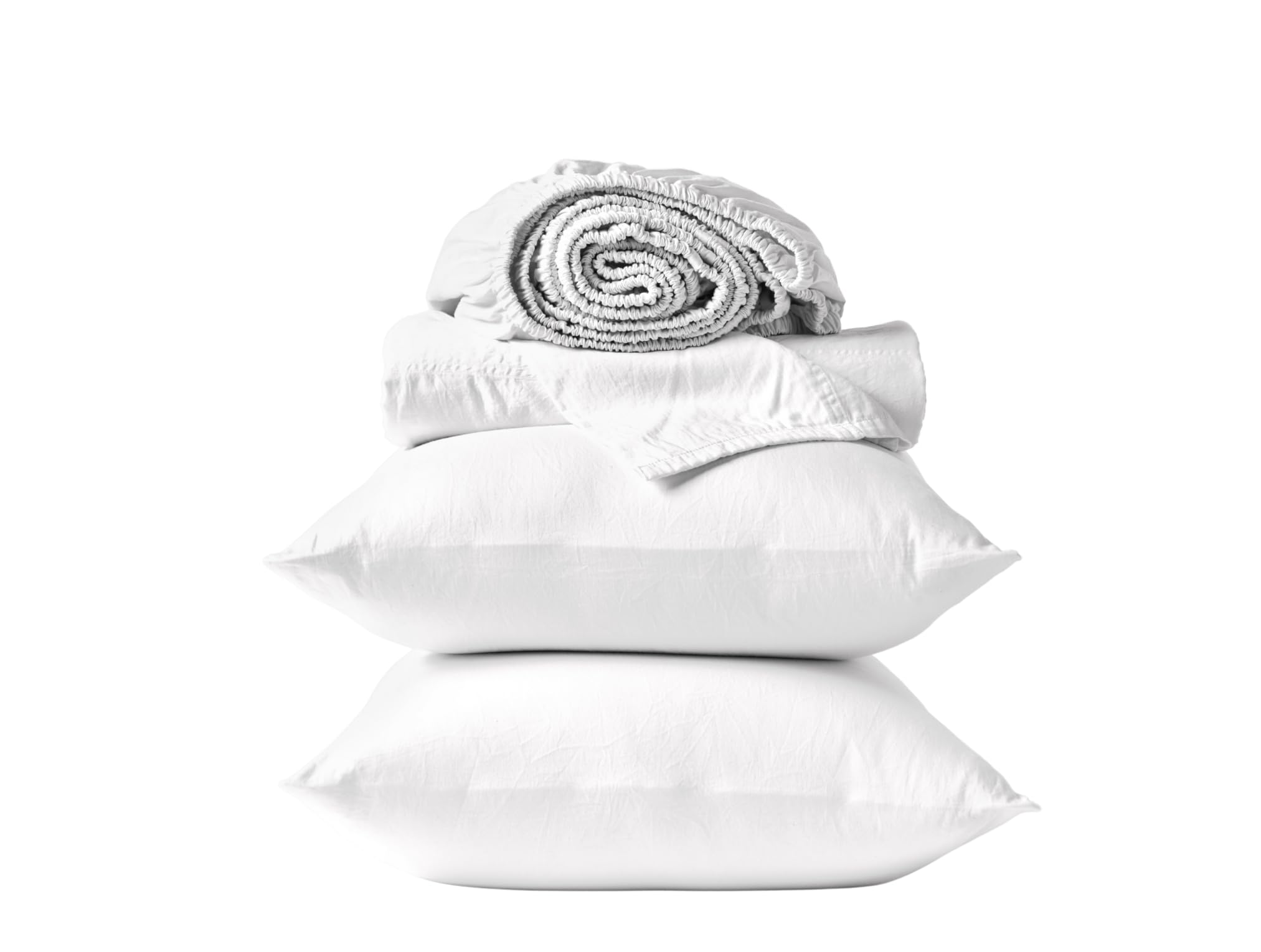 Coyuchi Classic Sateen Sheet Set Queen, Alpine White, 100% GOTS Certified Organic Cotton, Silky Soft, Luxury Sheets, Fair Trade Certified, 4-Piece