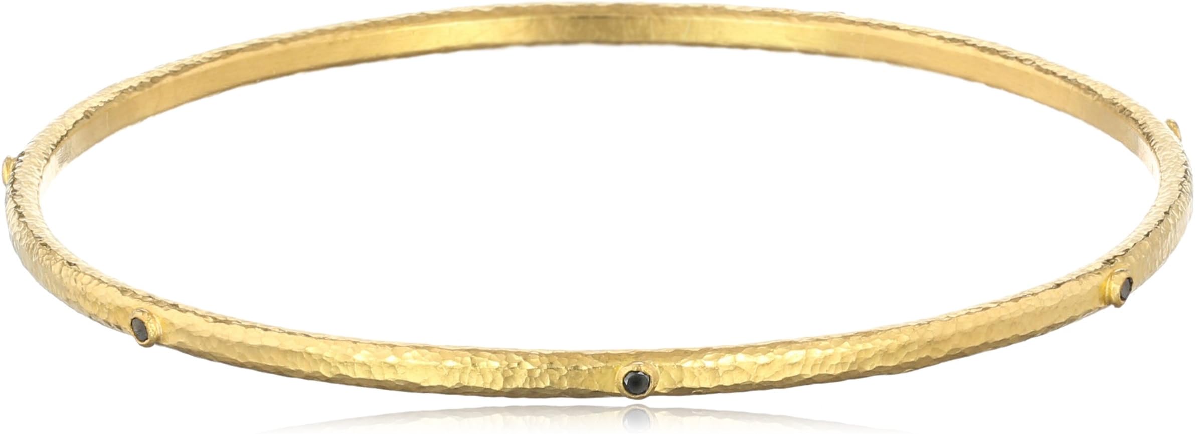 GURHAN "Constellation" 7 Black Diamond High Karat Gold Bangle Bracelet