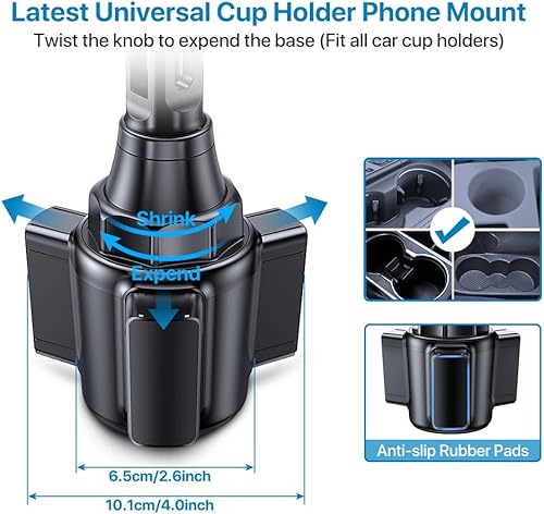 Miniatura 3 de Miracase 2023 Última versión actualizada universal soporte para teléfono para coche, giratorio y ajustable Soporte de teléfono de cuello largo