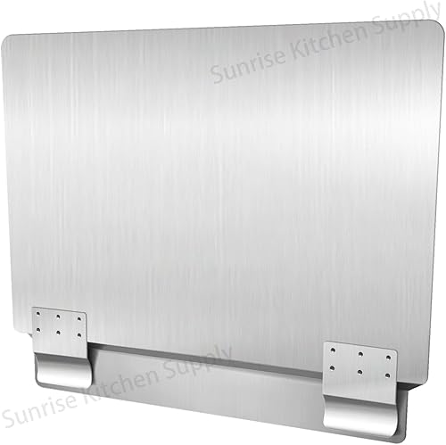 Miniatura 2 de Protector contra salpicaduras de freidora de acero inoxidable comercial - Universal (1)