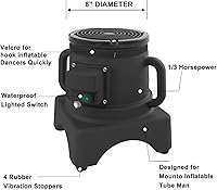 Vista 5 de MOUNTO Marioneta voladora de bailarín de 2,44 m con ventilador (Papá Noel)