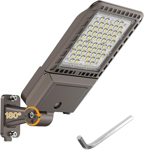 Miniatura 14 de Luces de Estacionamiento 240W 36000LM Montaje de Brazo Ajustable Luces de Caja de Zapatos para Exteriores con Fotocélula de Anochecer a Amanecer