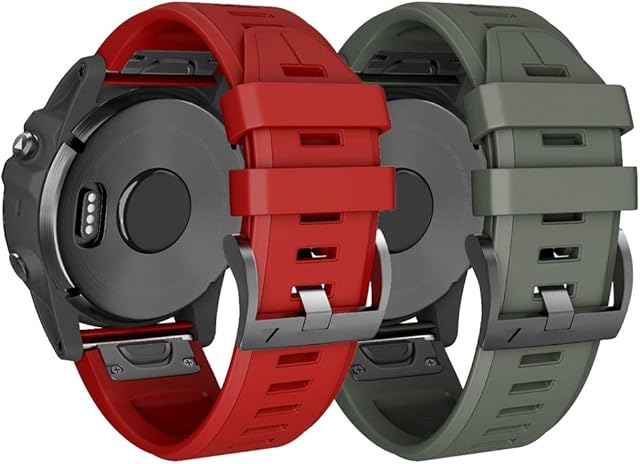 NotoCity pasek do zegarka Fenix 5X, łatwy do dopasowania pasek o szerokości 26 mm, miękki i silikonowy, do zegarka Garmin Fenix 5X / Fenix 3 / Fenix 3 HR / Fenix 6X / Fenix 6X Pro