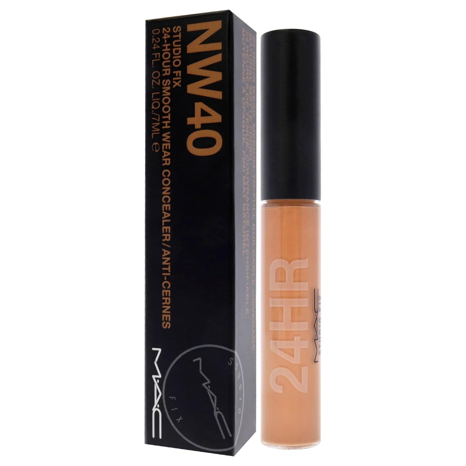 Studio Fix 24-Hour Smooth Wear Concealer - NW40 by MAC for Women - 0.24 oz Concealer - Image 6