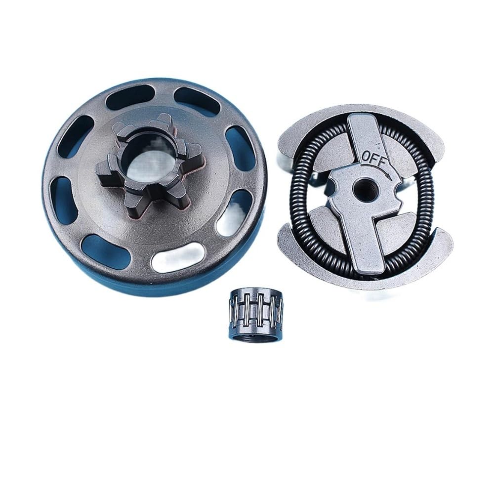 Adecuado for motosierra Hus 135, 140, 135E, 140E, kit de cojinete de agujas de tambor de embrague de 3/8 pulgadas y 6 dientes, pieza de repuesto 578257101, 530014949