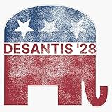 Ron Desantis 2028 for President Republican Elephant Vintage Sticker Vinyl Decal Bumper Sticker 5"