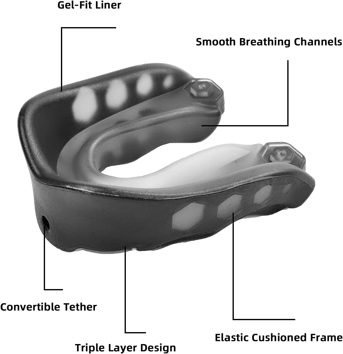 Keystand 4 Pack Mouth Guard, Football Mouthpiece with Strap Professional Sport Youth Mouthguard for Football, Basketball, Lacrosse, Hockey, Boxing, MMA, Wrestling and All Sports, Fits Youth & Adult : Sports & Outdoors