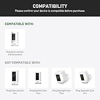 Vista 7 de Holicfun Cubierta De Sombra De Sol Y Lluvia Para R-ing Outdoor Cam (Stick Up Cam) - Blanco