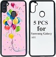 Vista 1 de 5 fundas para teléfono en blanco de sublimación compatibles con Samsung Galaxy A11, 2 en 1 2D de goma suave TPU en blanco fácil de sublimar DIY