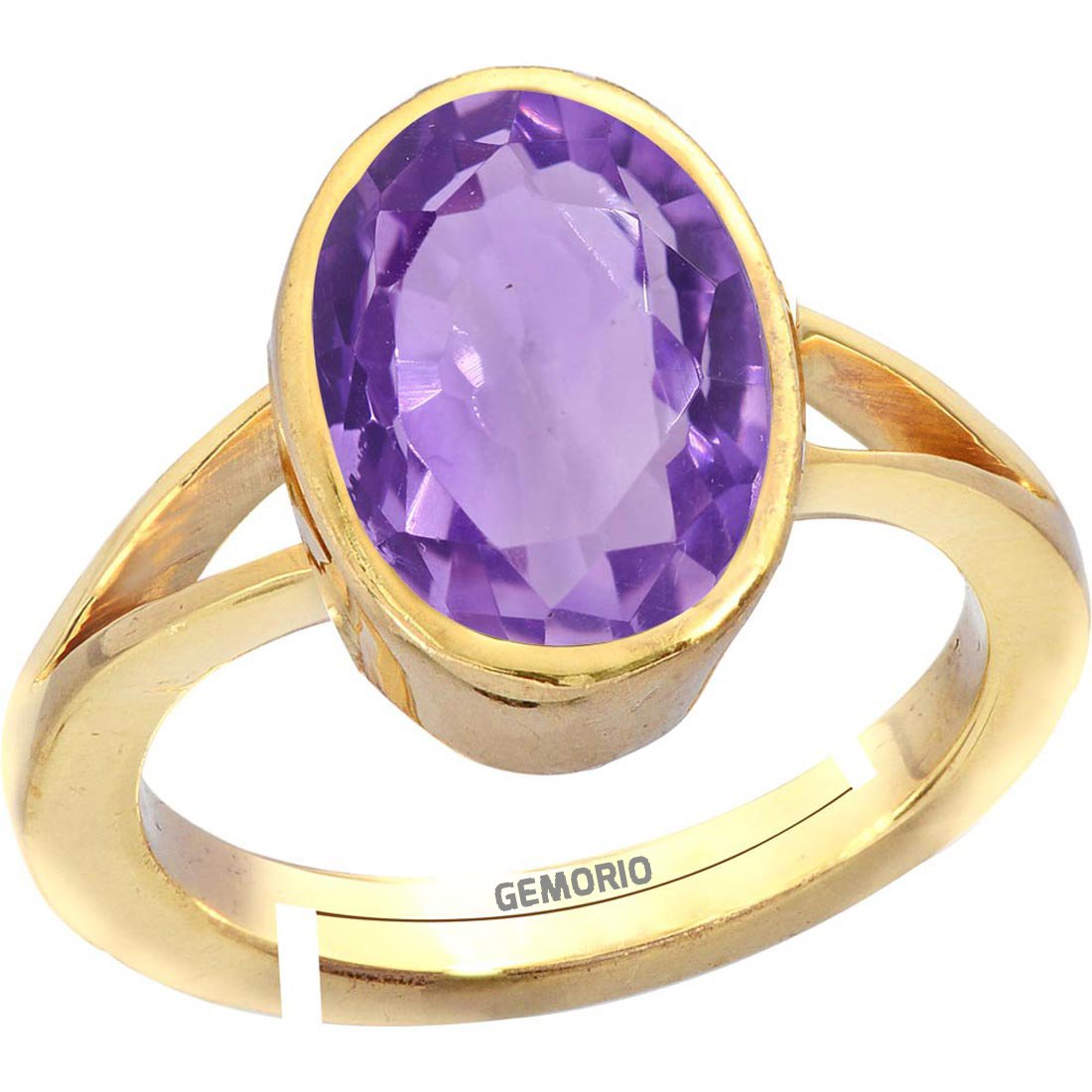 Amethyst Katela 9.3cts or 10.25ratti Panchdhatu Adjustable Ring for Men-image-4