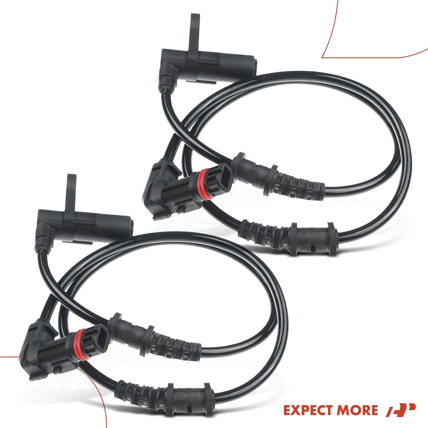 A-Premium ABS Wheel Speed Sensor Compatible with Mercedes-Benz Models - CL500, CL55 AMG, CL600, S350, S430, S500, S55 AMG, S600 - Front Driver and Passenger Side, Replace# 2205400117, 2205400217