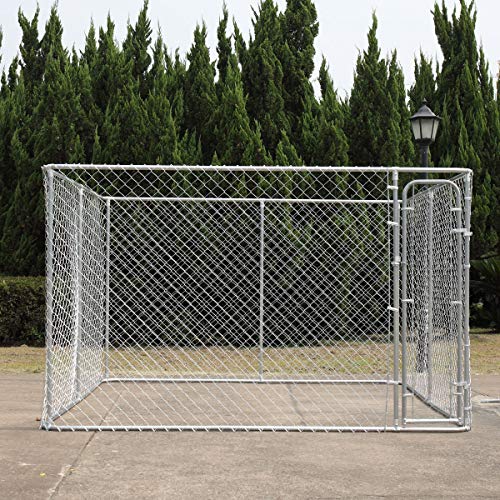 Dog House Kennel Large Cage Pen Outdoor Pet Durable Metal Fence 10’ x 10’x 6’ - Image 6