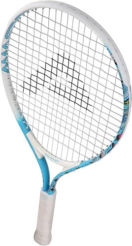 Vista 7 de AMA SPORT Raqueta de tenis para niños pequeños, kit de iniciación de raqueta de tenis de 17 a 25 pulgadas para niñas y niños con bolsa de nailon Azul
