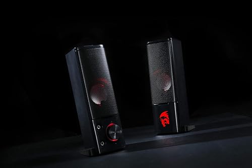 Miniatura 6 de Redragon GS550 - Altavoces para juegos de PC, barra de sonido de computadora de escritorio de 2.0 canales con tamaño maniobrable compacto, conector