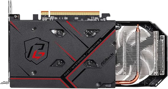 ASRock AMD Radeon RX 6500 XT Phantom Gaming D 4GB OC GDDR6 0dB Silent Cooling 18 Gbps 64-bit 7680 x 4320 Graphics Card Dual Fan HDMI DisplayPort