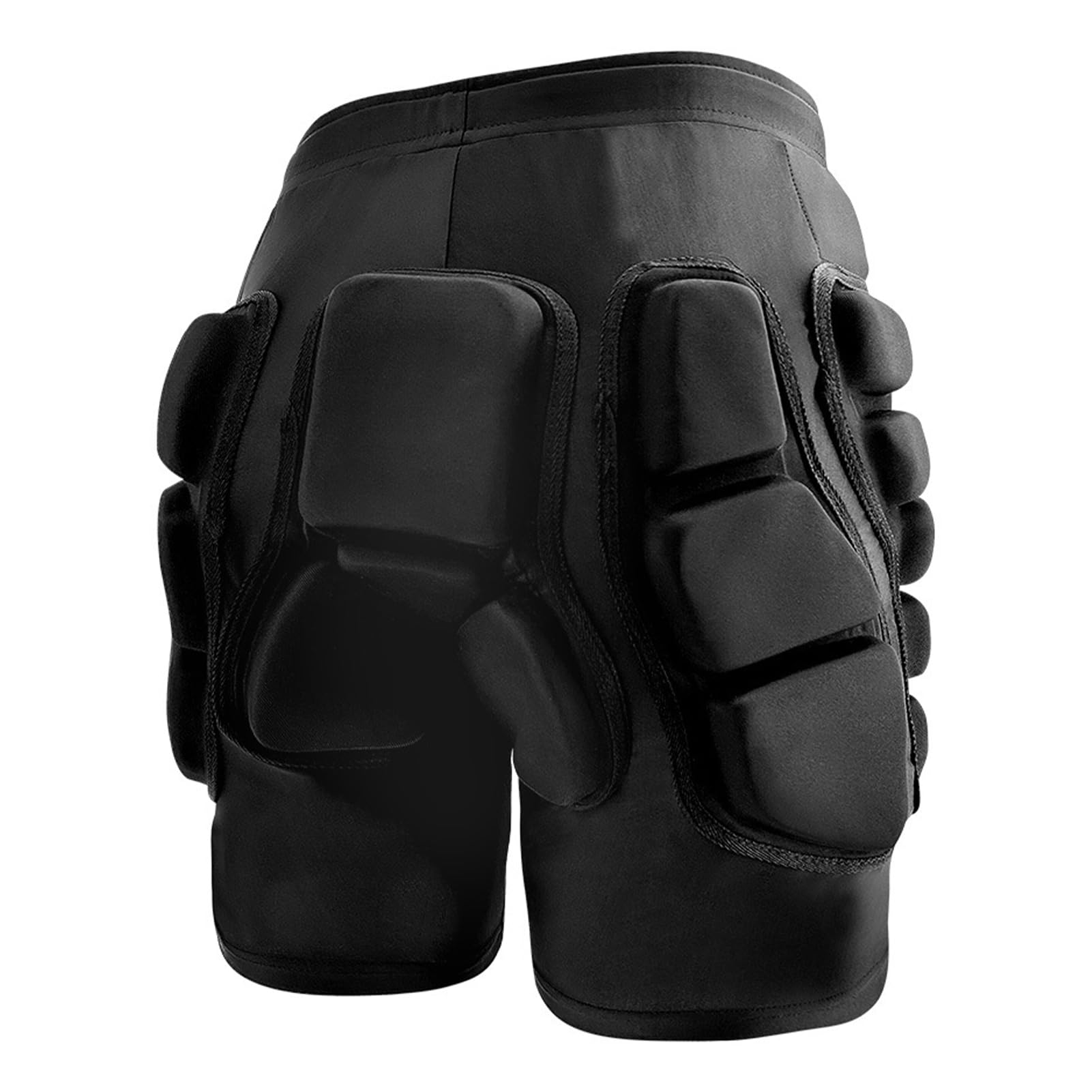 SIXRUN Short de Protection rembourré 3D en Tissu Doux avec Design Respirant à Séchage Rapide, Cordon de Serrage à la Taille élastique pour Le Ski, Le Patinage, Le Snowboard, Le