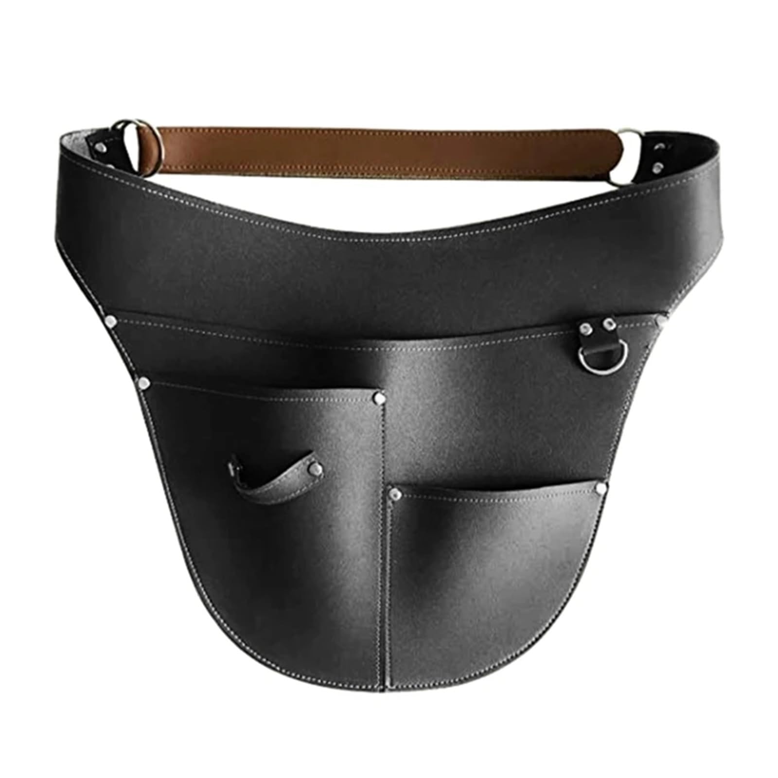Étui de ceinture multifonctionnel en simili cuir for outils jardin, pochette taille réglable, sac tablier travail jardinage étanche Pour Charpentier(Green)