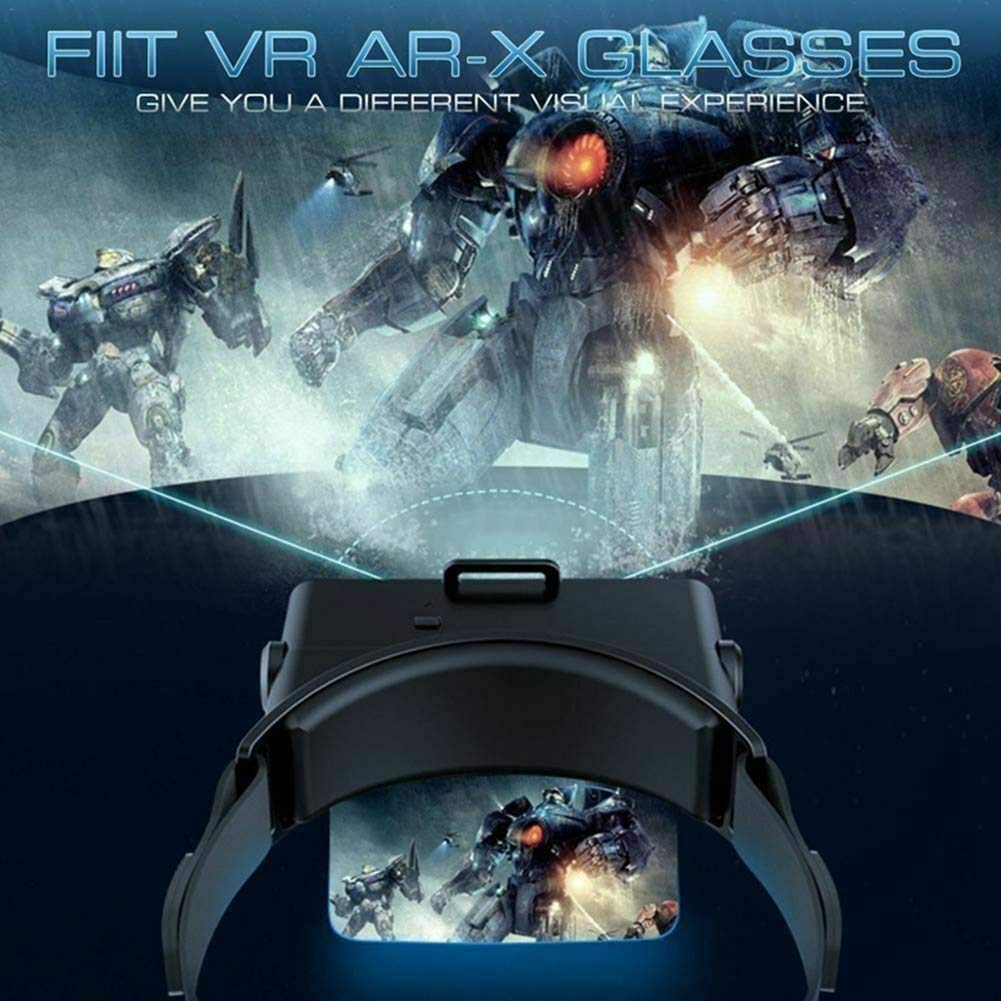VR Auriculares, Gafas de Realidad Virtual 3D compatibles con iOS y Android Teléfono Nuevas Gafas para películas Compatible 4.7 "-6.0" - Regalo para niños y Adultos