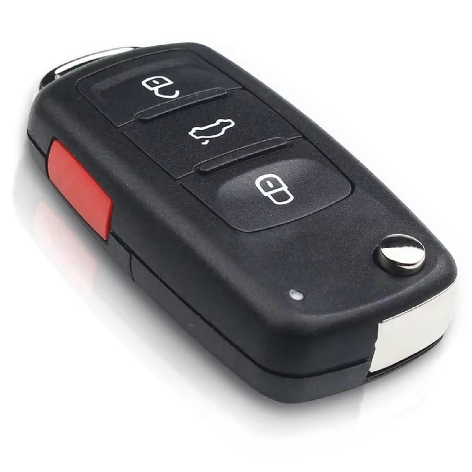 Compatible Con Ford Para Golf 6 2008-2015 Para Jetta 2012-2016 1 Uds Carcasa Plegable Llave Remota De 4 Botones OEM: 5K0837202AD