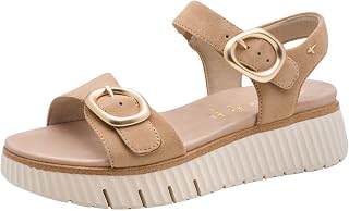 Tamaris COMFORT Damen Wedge/Plat Sand MultiAdjustable CAMEL SUEDE 38