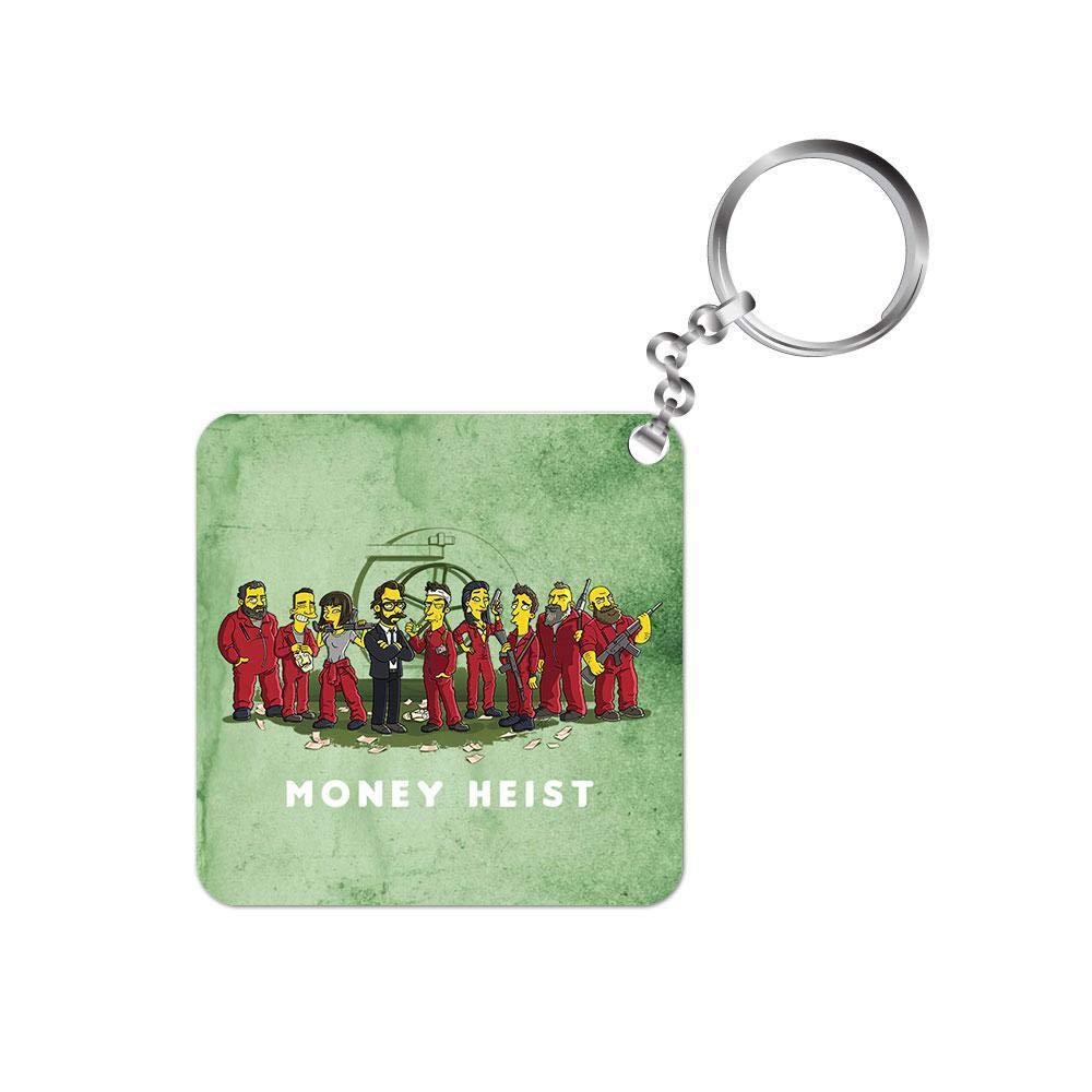 Money Heist Keychain Simpsons