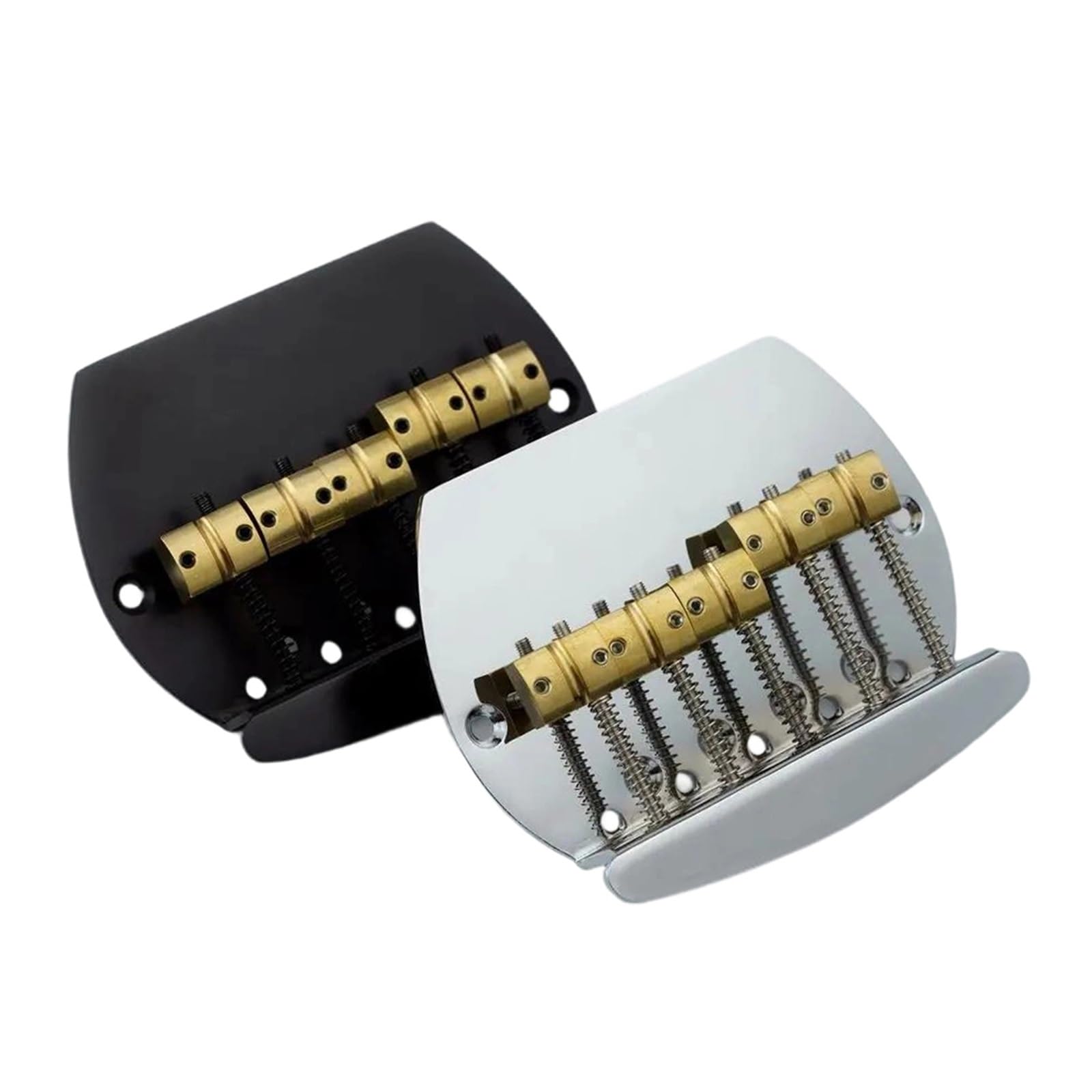 Mostek Gitarowy Mostek Basowy 4/5 Strunowy Z Mosiężnymi Siodełkami(5 String BK)