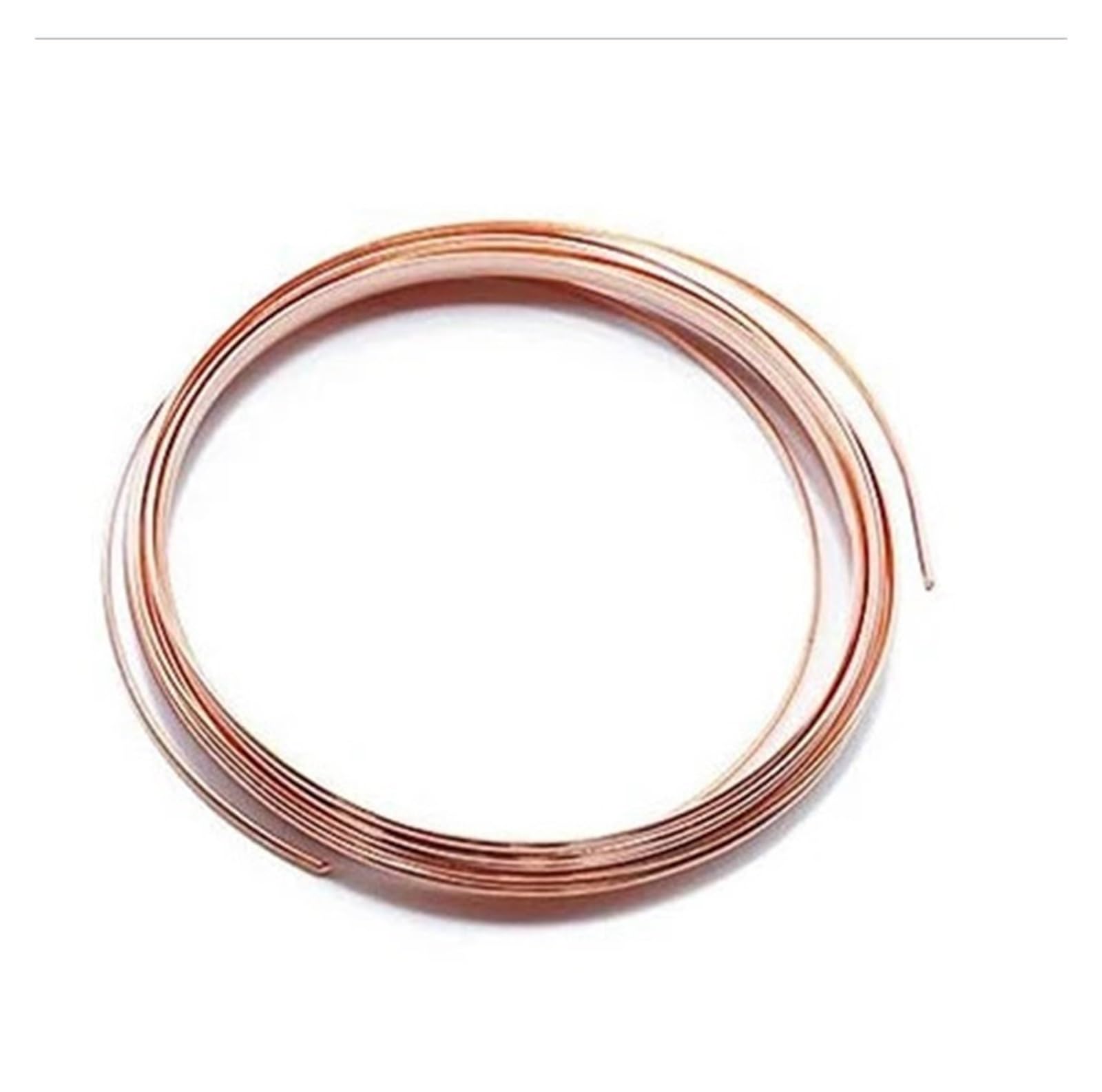 Alambre de cobre puro 1-3 rollos de alambre de cobre puro T2, desnudo y esmaltado de 0,1-3,2mm, 1-10M for manualidades DIY,(1.4mm X 5M,3 Rolls)