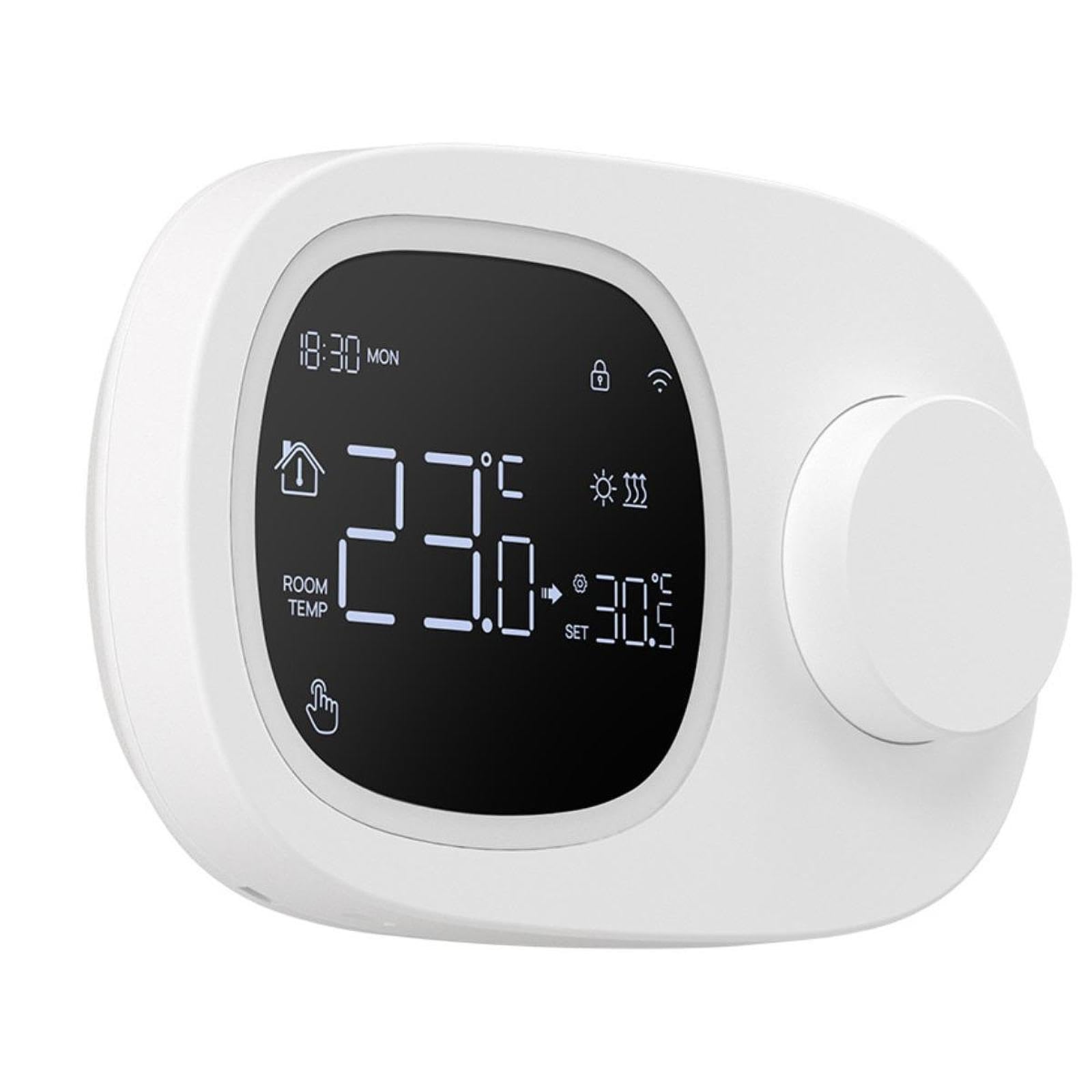 Perfk - Termostato inteligente programable, función conveniente, termostato inalámbrico, regulador de temperatura para caldera de agua y para