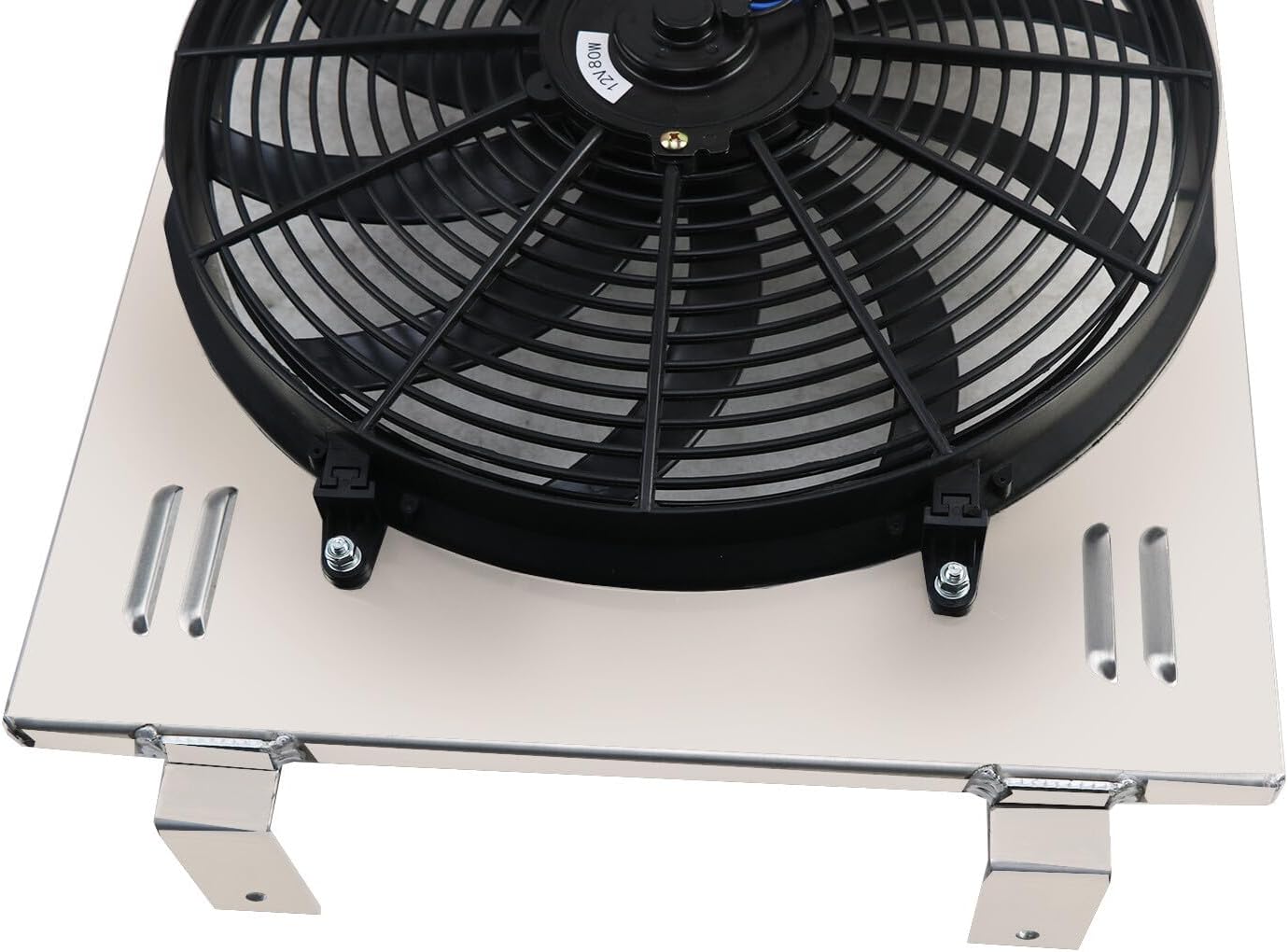 Radiator Electric Fan + Shroud + Relay Compatible with 1955 1956 1957 Chevy Bel-Air Nomad V8