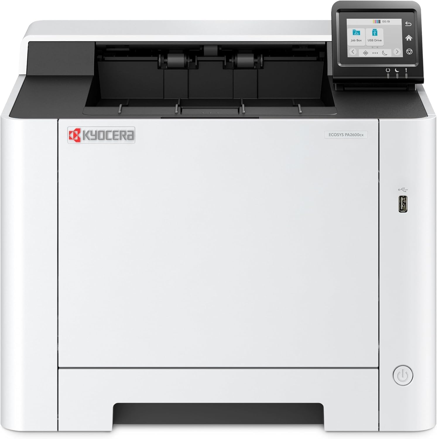 Kyocera Ecosys PA2600cx laser printer Colour Colour printer at 26 ppm. Colour laser printer including swivel touch panel and mobile print support