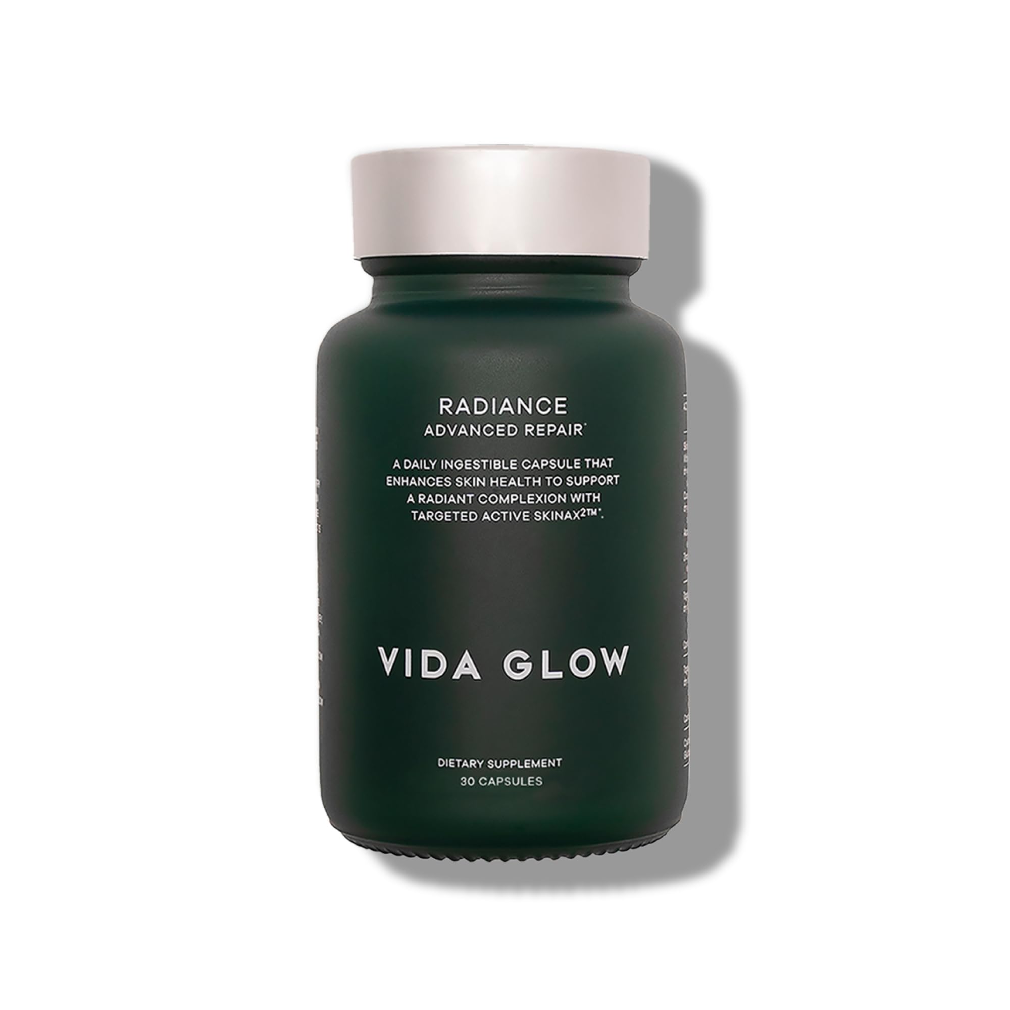 Vida Glow Radiance Supplement Capsules - Anti Aging Supplement - Targeting Dark Spots, Uneven Skin Tone, Redness Relief - Promotes Glowing Skin | 30 Servings