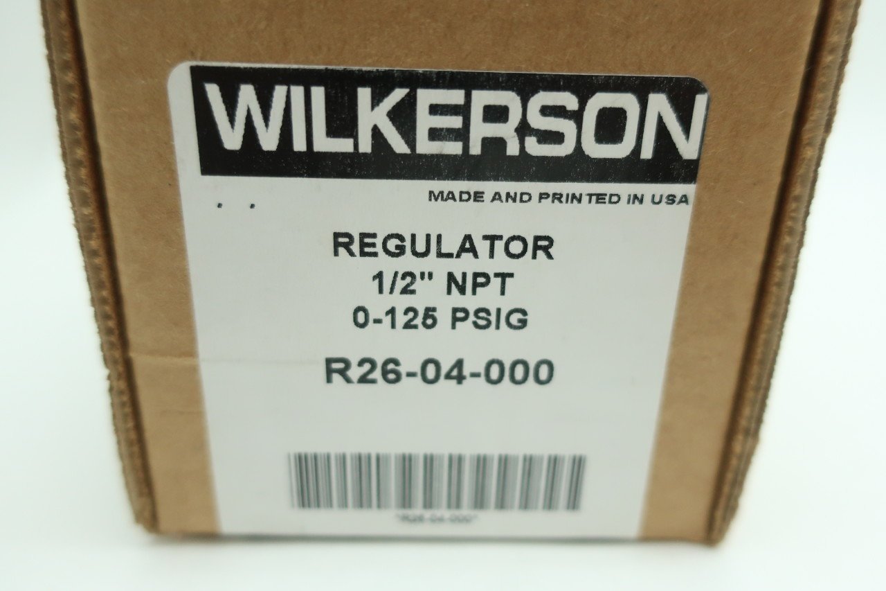 WILKERSON R26-04-000 PNEUMATIC REGULATOR 1/2IN NPT 300PSI 0-125PSI D613642