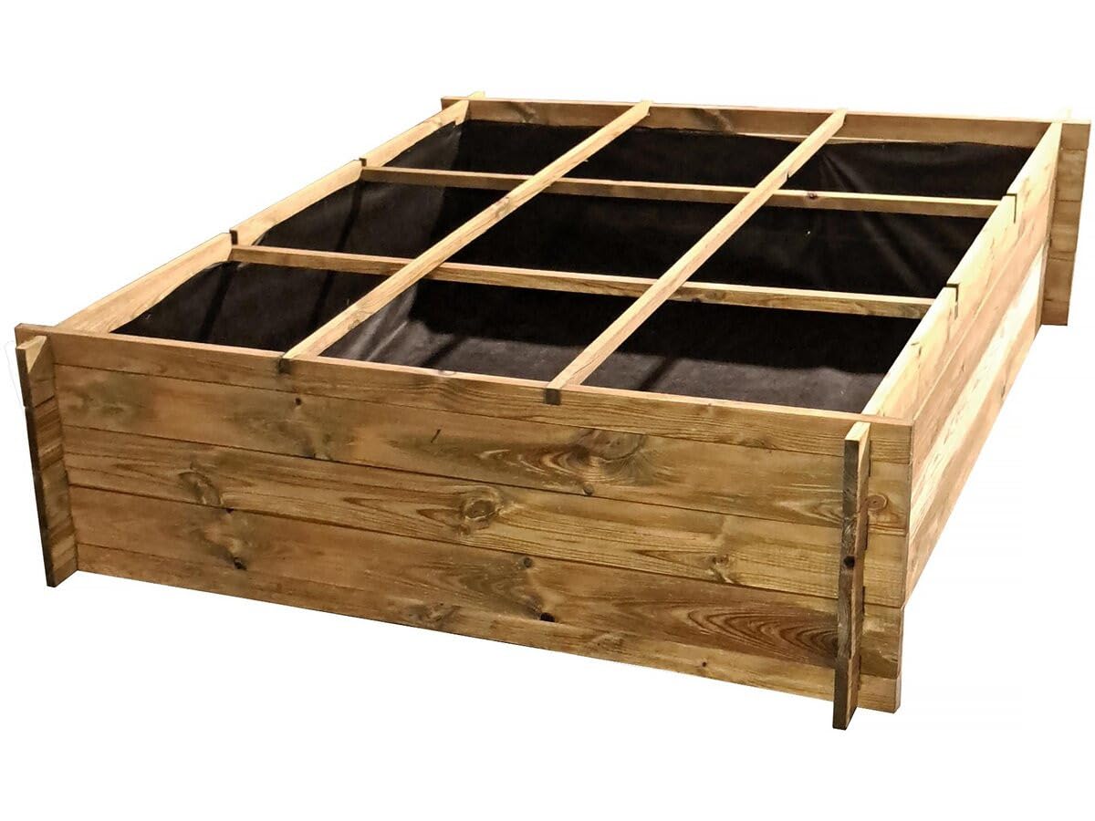 Habitat et Jardin Carré Potager en Bois Nigelle - 140 x 140 x 40 cm