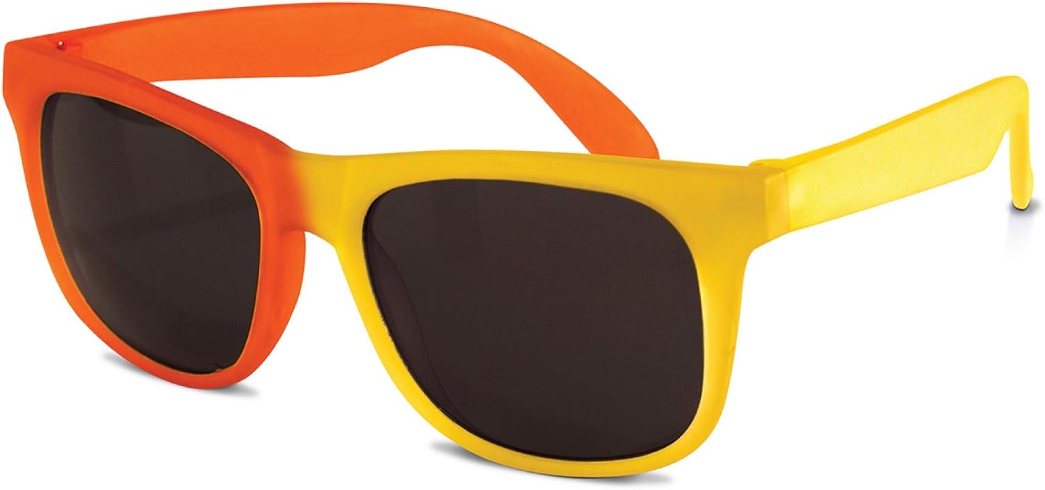 Real Kids Shades - Switch Sunglasses for Toddler, Kid, Youth - 100% UVA UVB Protection (Kid 4+, (Yellow/Orange)