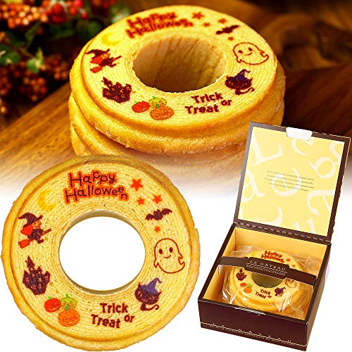 ハロウィン お菓子 バウムクーヘン 1個 箱(茶色)入り バームクーヘン 洋菓子 プレゼント スイーツのサムネイル