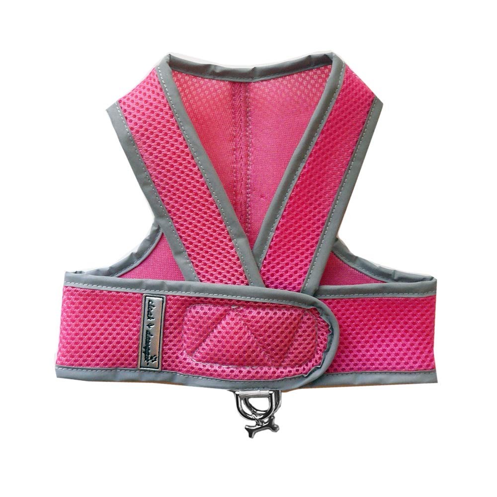 Cloak & Dawggie Mesh Step-N-Go Small Dog Harness Step in Teacup to 25 LBS. Vest Easy On Adjustable. XXXS XSmall Toy Puppies to Medium. Reflective Soft