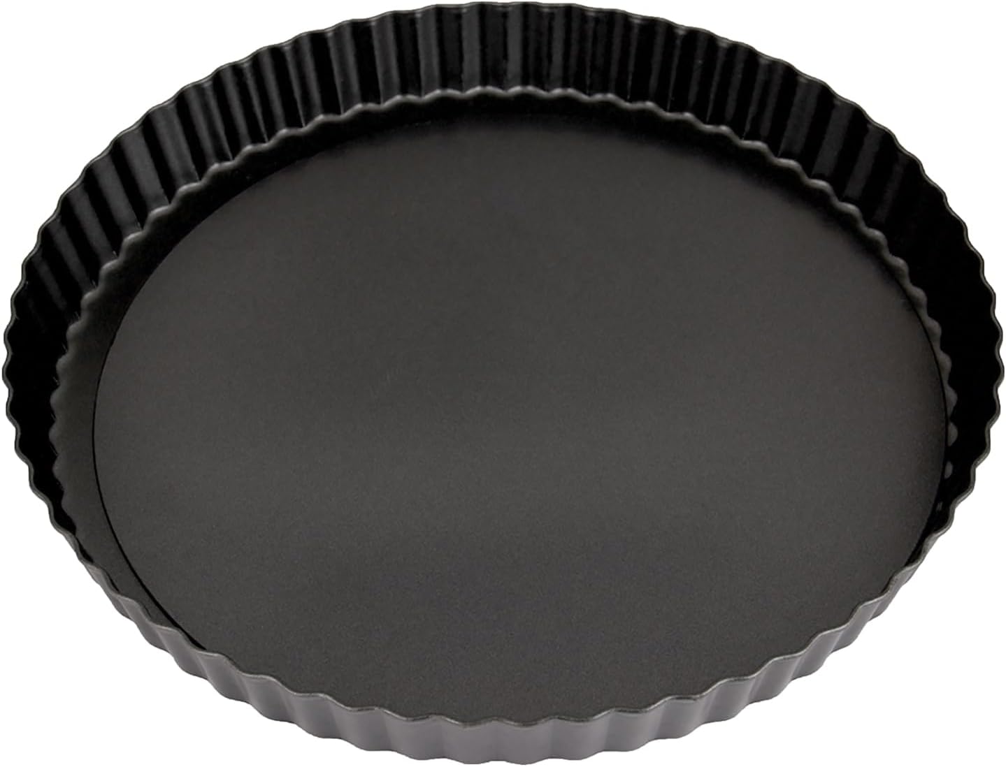 Bakeware Pie Dish Tart Pan with Removable Bottom Non-Stick Tart Pan Carbon Steel - 9.5 Inches/24 Cm