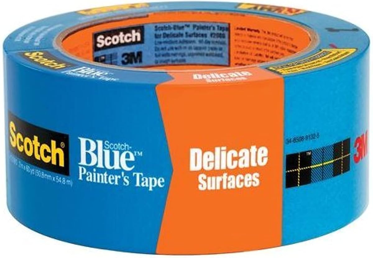 3M 2080EL-48E Cinta adhesiva para pintores ScotchBlue™ de 2" para superficies delicadas