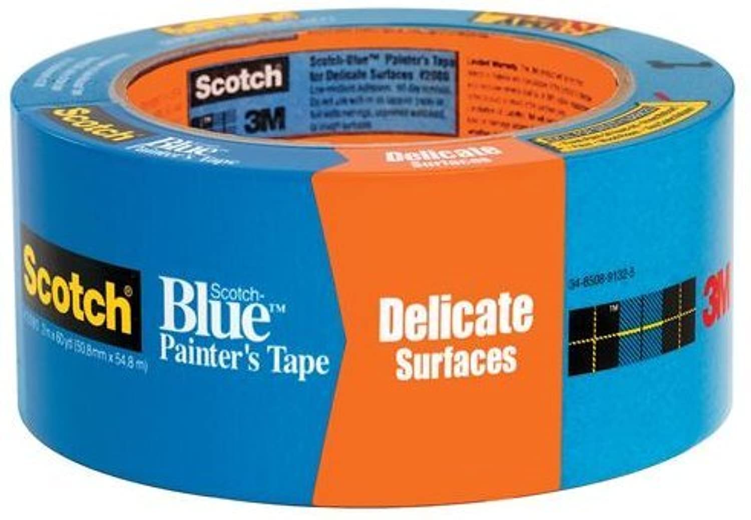 3M 2080EL-48E 2" ScotchBlue™Painters Masking Tape Delicate Surface