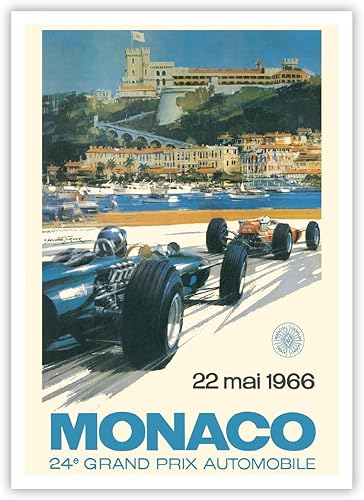 Miniatura 3 de Juego de 6 pósteres de carreras de autos vintage, sin marco, arte de pared clásico de carreras de automóviles por Géo Ham, Turner, Beligond,