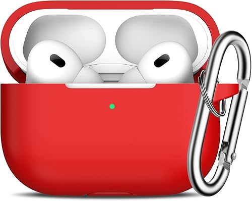 R-fun Funda para AirPods Pro de 2 generación 2022, accesorios de silicona de protección completa para mujeres y hombres, con funda de carga Apple