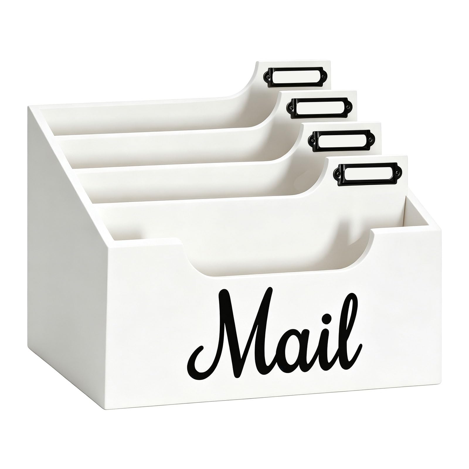 Brief und Dokumenten Organizer mit Holzfächern, Schreibtisch Aufbewahrungsdesign für Empfangstheke, Arbeitsbereich, Desktop Papiersortierer, Holz Post Organizer, Dokumentenablage