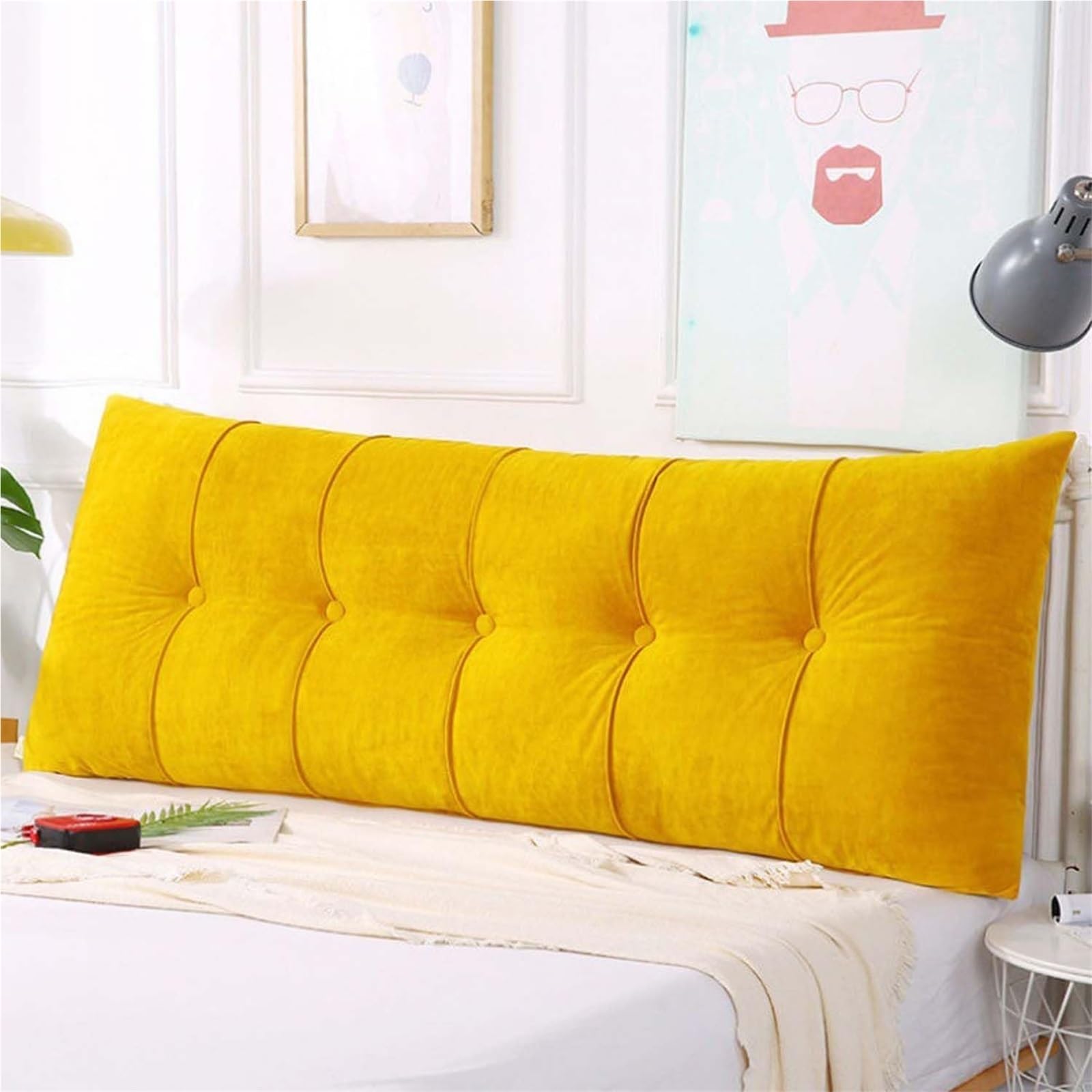 Coussin Rectangulaire Doux pour Tête de Lit Confortable King
