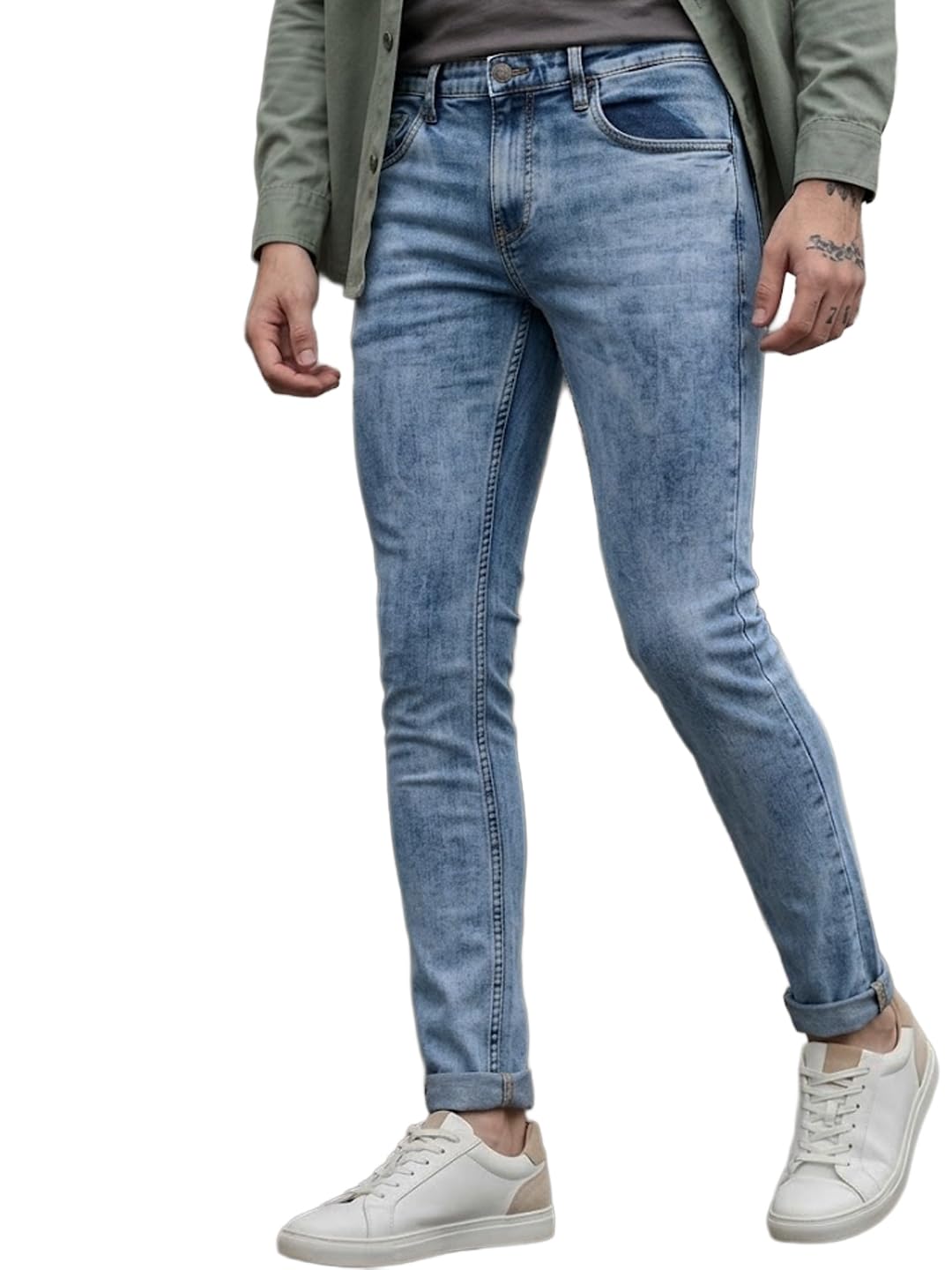 urbano fashion Men's Stretch Fit Mid Rise Jeans-picture-30