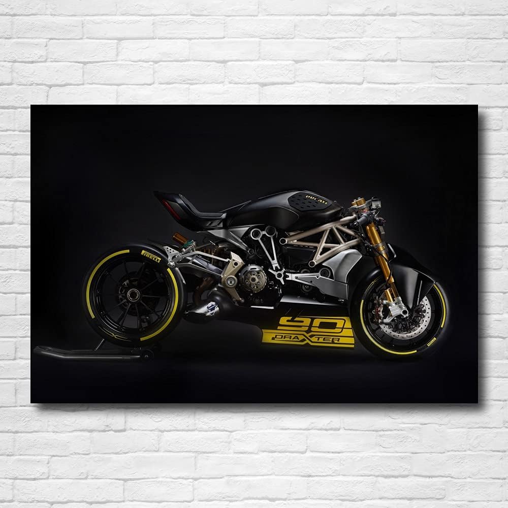 COKUERA Canvas art paintingSuperbike Wallpaper Ducatis draXter Motorcycles Picture Wall Art Print Modern Painting for Home Decor15.7x23.6 in(40x60cm) no frame