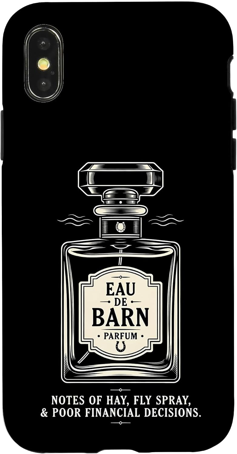 Horse Lover Eau de Barn Funny Perfume Parody Equestrian Case for iPhone 15 Plus image 5