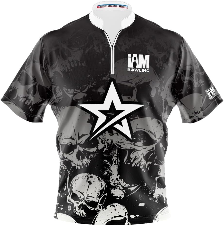 Logo Infusion I AM Bowling Jersey Short Sleeve Sash Collar 2120-RG Made in USA ROTO Grip