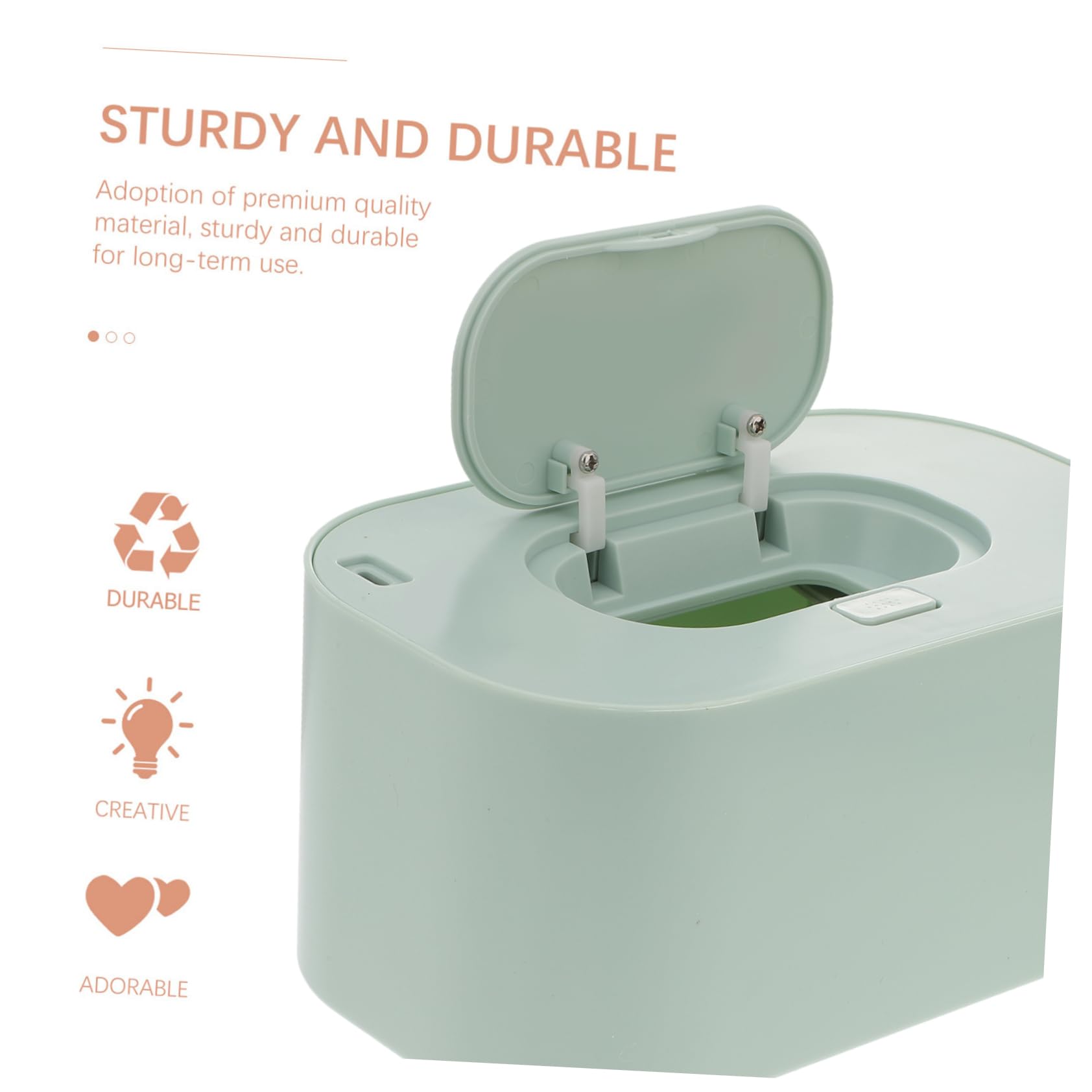 Ciieeo Chauffe-lingettes Portable pour Bébé Chauffage sans Fil USB, Design Compact Vert